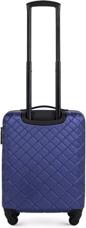 Валіза WITTCHEN Classic M, жорсткий ABS, 4 колеса, кодовий замок, синя