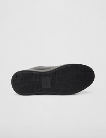 Чоловічі кросівки Calvin Klein Cupsole з товстою підошвою, шнурівка, шкіра, чорний колір, 43 EU