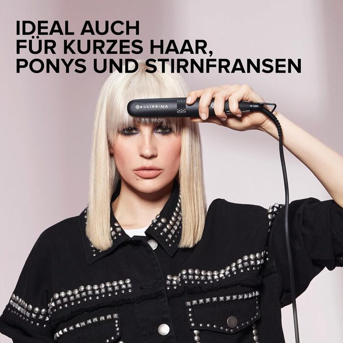 Випрямляч для волосся Bellissima Mini - компактний, для подорожей, з керамічним покриттям, 200°C, автоматичне напруження, сумочка для краси