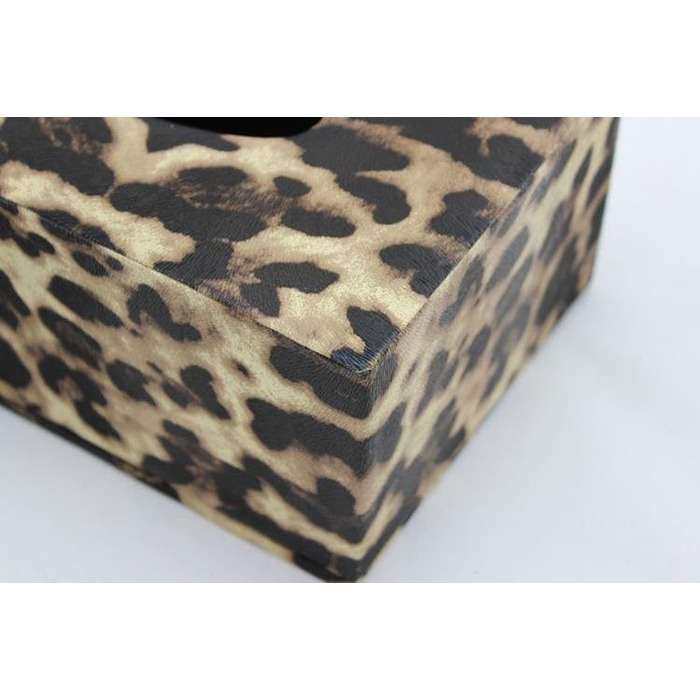 Tissue Box, Leopard Print Tissue Box, European Silk Paper Box, Tissue Storage Box, Desk Box