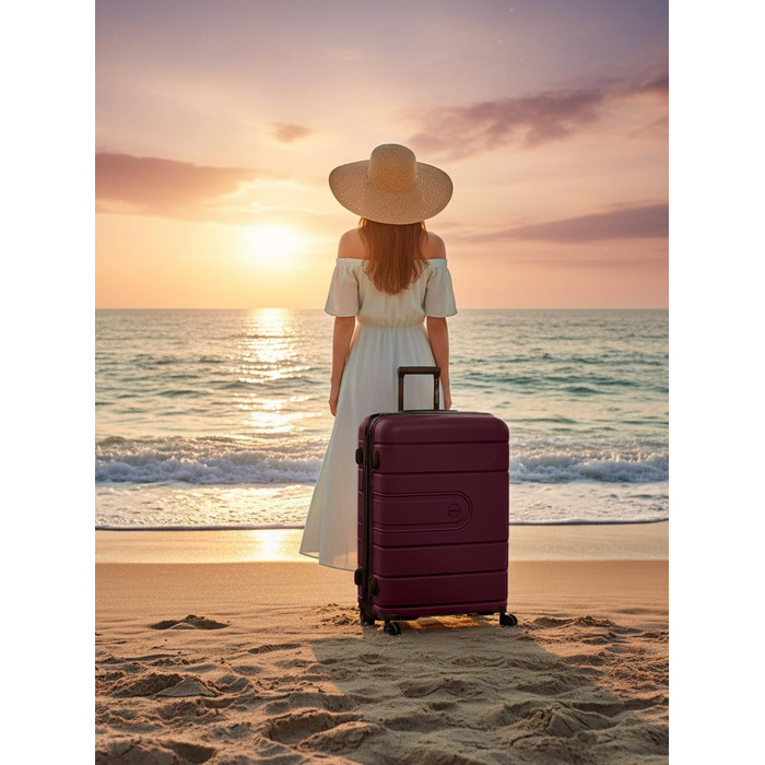 Набір валіз REDOLZ Essentials 11, темно-синій, 3 шт. (56 см + 76 см, розширювана)