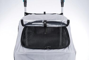 Дитячий велосипедний крісло-переноска TRIXIE для собак до 30 кг, відбиваючий, з функцією складання, з подушкою та кріпленням