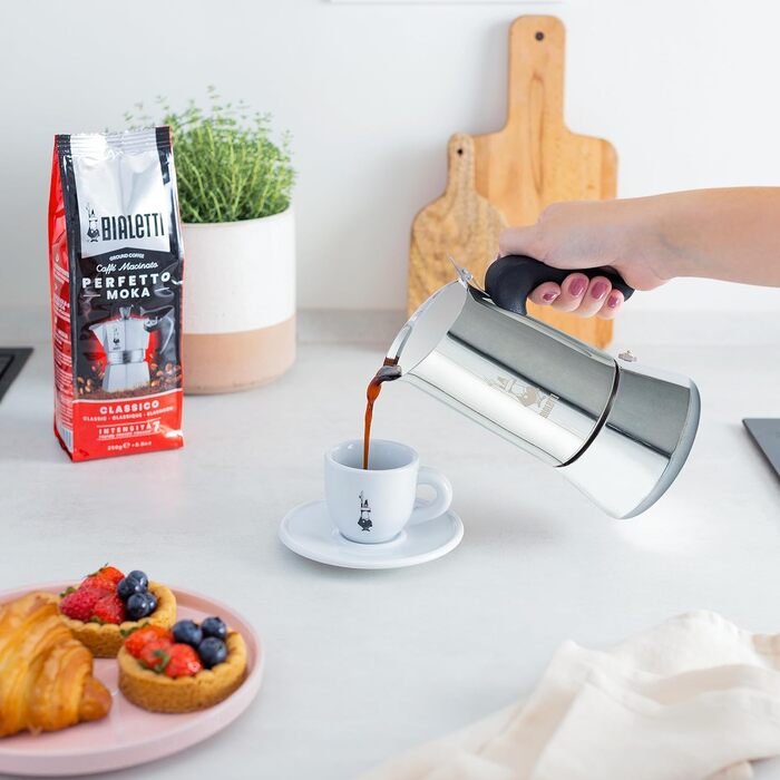 Кавомашина Bialetti Venus Induction - 4 чашки, нержавіюча сталь, срібна