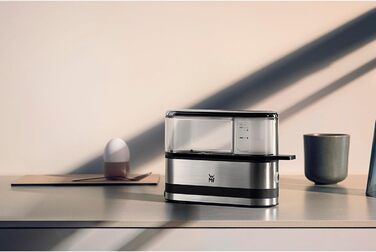 Електричний кошик для варіння яєць WMF Küchenminis на 2 яйця, з викруткою, BPA-free Tritan, 250W, Cromargan matt