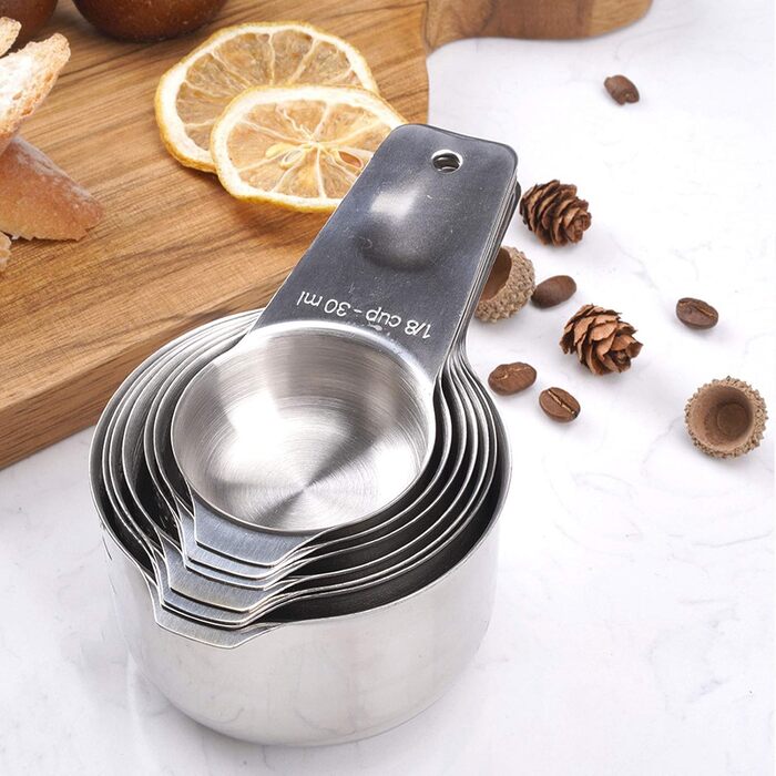 Stainless Steel Measuring Spoons, Kitchen Utensil Measuring Spoons Measuring Cup Cuillere Doseuse Grams for Home