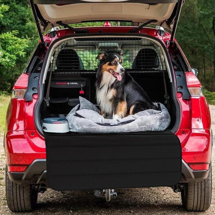 Захист для багажника автомобіля від бруду та подряпин для собак, 80x64 см, чорний. Вологостійкий, стійкий до розривів. Килимок для транспортування собак та багажу.