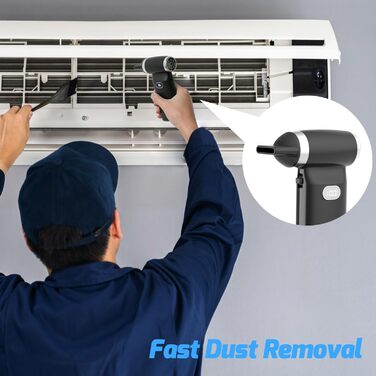 Електричний пилосос для повітряного продування, пилоочисник для авто, ноутбуків та клавіатур (130 000 об/хв, 8000 mAh)