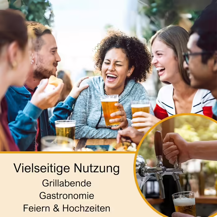 Van Well Willibecher 0.4l 12-Piece Set - Premium Beer Glasses 0.4 Liter - Robust Beer Glass, Dishwasher Safe, Calibrated - Pint Glasses in Restaurant Quality - 400 ml Drinking Glass for Restaurants and Home