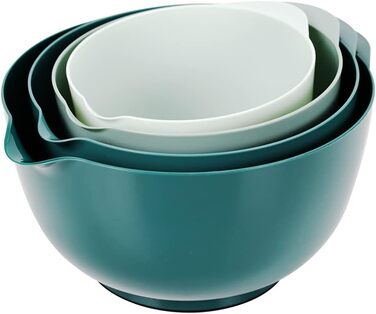 Набір міксерських мисок BoxedHome: 4 шт. з пластику, неслизькі, для салату, зручні для сервірування