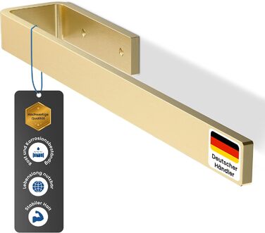 Настінна полиця для рушників rtmr, з кріпленням для свердління, преміум-якість, з алюмінію, 38 см, для ванної кімнати та гостьового туалету