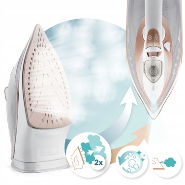 Парова праска Berdsen 3000 Вт з керамічною підошвою, резервуаром 380 мл та функцією вертикального відпарювання