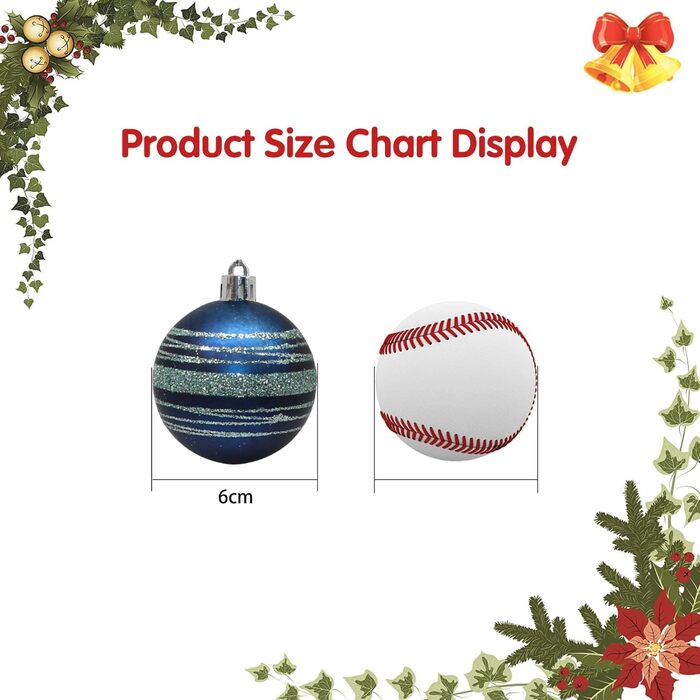 30 шт. Новорічні кулі, прикраси на ялинку, синій та білий, 6 см. Ручна робота, з гачком. Новорічні прикраси для ялинки та різдвяний декор.