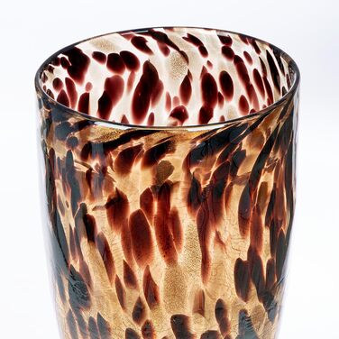 Велика скляна ваза Gilde для букетів, пампасних трав та гілок - декор для дому, подарунок на весілля, Новий рік, день народження, ручної роботи, 29 см