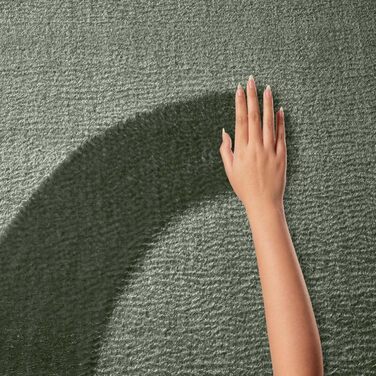 Килимок для ванної Taracarpet Fiona, 50x80 см, темно-зелений, антиковзаючий, миючий, для ванної кімнати