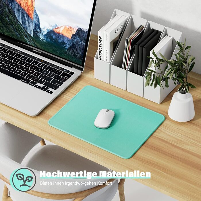 Набір килимків для миші KTRIO 3 шт. (275x215 мм, чорний) з антиковзким покриттям та прошитими краями