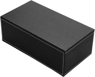 KINGFOM Коробка для косметичних серветок прямокутної форми для дому/офісу/автомобіля (Біла) (Чорна)