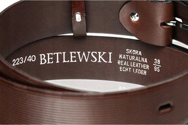 Чоловічий ремінь Betlewski, коричневий
