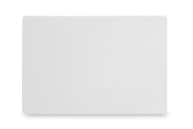 HENDI Cutting Boards, HACCP compliant, double-sided, for cheese and bread, 450x300x(H)12.7mm, HDPE 500 plastic, white