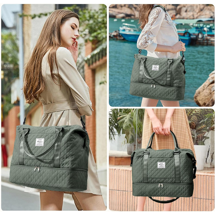 Спортивна сумка для подорожей Easyjet: водонепроникна дорожня сумка для жінок з відділенням для взуття, 47x37x22 см (38 л)