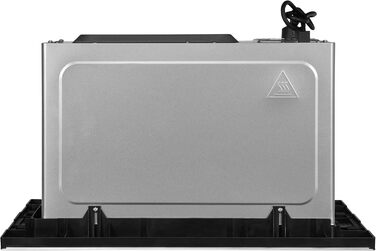 Вбудована мікрохвильова піч Exquisit EMW20-DG-020 | 800 Вт, гриль 1000 Вт, 8 програм, діаметр підноса 27 см, нержавіюча сталь