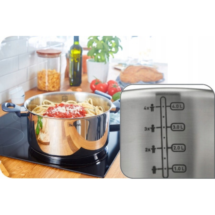 Набір каструль Tefal Daily Cook G713SB45 з нержавіючої сталі, 11 предметів