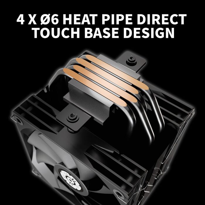 Кулер для CPU ENERMAX ETS-T41D: 2x 120mm вентилятор, гідравлічний підшипник, 4 теплові трубки, підтримка AMD AM5/AM4, Intel LGA1851/1700/115x, TDP 200W+