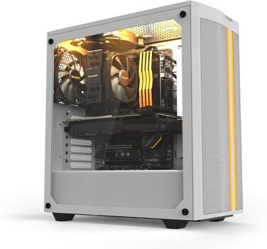 Корпус для ПК be quiet! Pure Base 500DX White, 3 вентилятори Pure Wings 2, ARGB підсвітка, підтримка радіаторів до 360мм, загартоване скло, білий