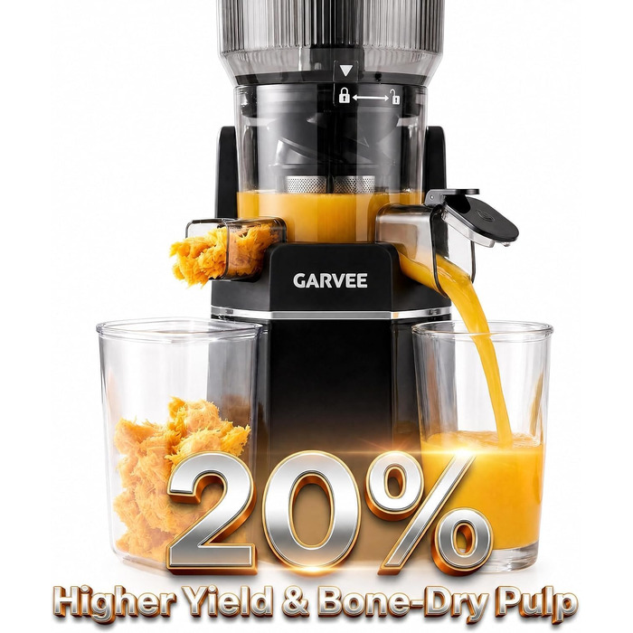 Шнекова соковижималка GarveeHome Entsafter Slow Juicer 250W для холодного віджиму