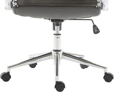 Офісний стілець Kolumbus з штучної шкіри, регульована висота, сірий колір