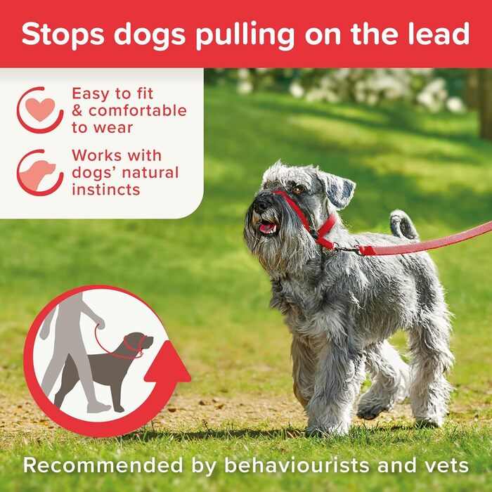 Напівобруч для собак Beaphar Gentle Leader, розмір S, червоний