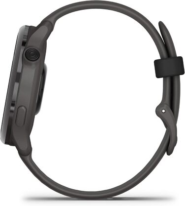 Смарт-годинник Garmin vívoactive 6 42mm (Amazon Exclusive) – фітнес-трекер з AMOLED-дисплеєм, до 11 днів роботи від акумулятора, 80+ спортивних програм, функції здоров'я та сповіщення. Колір: сірий/сірий.