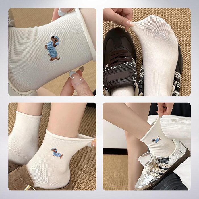 Теплі домашні тапочки з меморі-піною та набором милих шкарпеток з коргі для жінок, антиковзкі, для дому та сну (38–43)