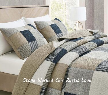 Комплект ковдр Chezmoi Collection Quinn: 3 шт. з квітковим візерунком гібіскуса, смугастий, з бавовни, легкий, двосторонній, Oversized King