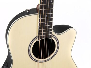 Акустична гітара Applause E Akustikgitarre AB24-4S Mid Cutaway натуральний сатиновий колір