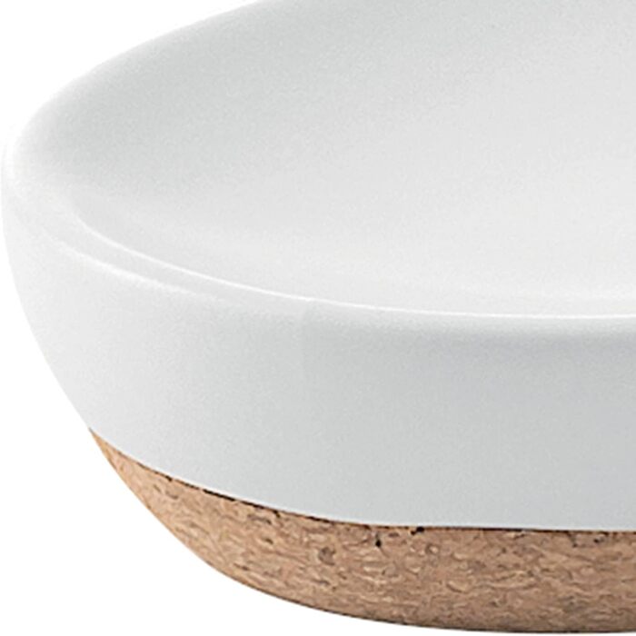 Милониця Gedy Canberra з корку, кераміка, білий колір, дизайн R&S, 2 роки гарантії