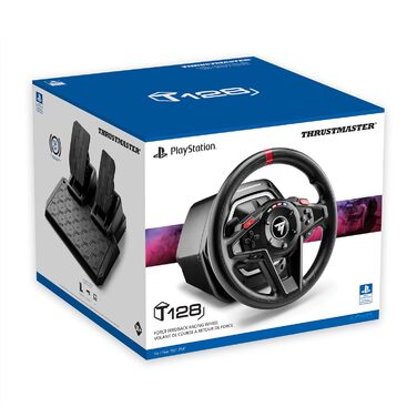 Рульове колесо Thrustmaster T128 з Force Feedback та магнітними педалями, сумісне з PlayStation 5, PlayStation 4 та PC