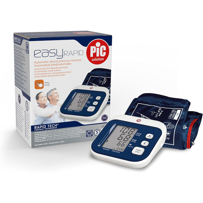 Тонометр Pic Solution EasyRAPID - вимірювач артеріального тиску, 1 шт.