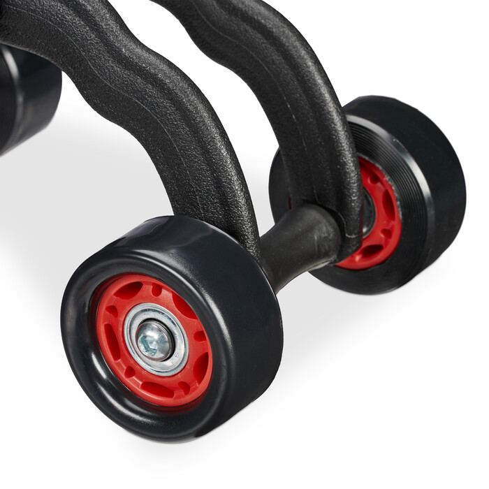 Relaxdays Ab Roller 4 Wheels with Knee Pad
