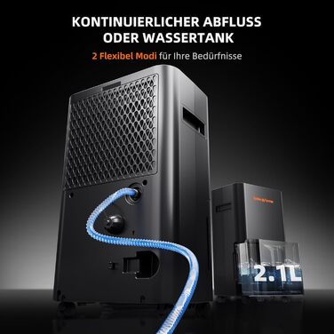 Електричний осушувач повітря Spider Farmer 12L з регулюванням вологості, APP-керування, таймер 24H для теплиці, дому та підвалу