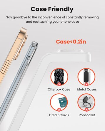 GEEKERA 3-в-1 Бездротова Зарядка для Google Pixel Watch 3/2, Fitbit Versa 4/3, Sense 2/Sense, iPhone, Pixel, Samsung – Матове Біле