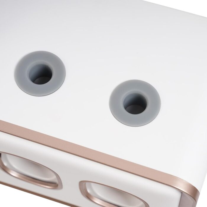 Тримач для зубних щіток з УФ-дезінфекцією, автоматичний диспенсер пасти, сенсорний екран (білий)