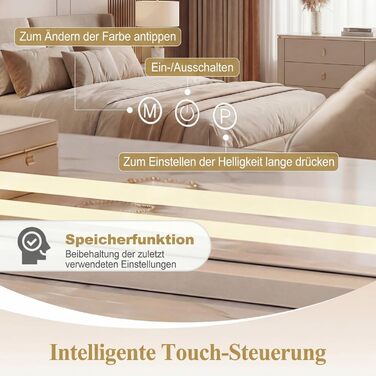 Дзеркало для макіяжу COSTWAY з підсвіткою, 3 режими кольору, 5-кратне збільшення, сенсорне керування та регулювання яскравості, поворотне на 360°, 58x48 см