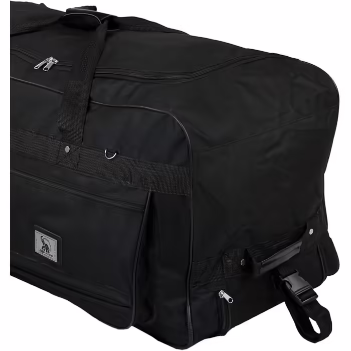 TW24 XXXL Trolley Bag 182L with 3 Wheels Black Suitcase Travel Bag Trolley