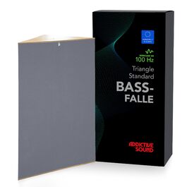 Кутова басова пастка Addictive Sound Standard для студії, акустична панель зі спеціалізованої вати (80-2000 Гц), темно-сіра, 98 см