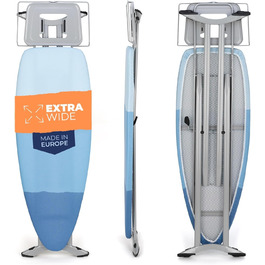 Ironing Board for Steam Ironing Station - Large XXL Stable Ironing Table Wide Ironing Boards - 130x50 cm