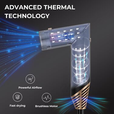 Фен-щітка Air Styler 5 в 1: мультистайлер для волосся, 1000W, чорний