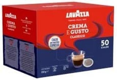 Кава в п.о.дс Lavazza Espresso Crema E Gusto, набір 50 шт, для кавомашин ESE