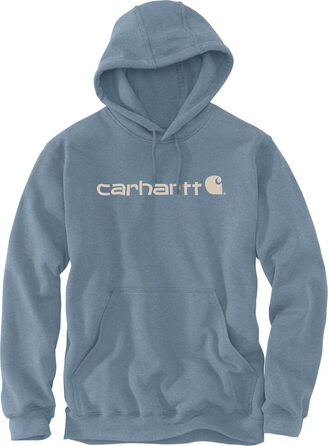 Світшот Carhartt чоловічий вільний крій з логотипом, морської колір, новий (M, блакитний)