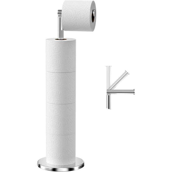 Підставка для туалетного паперу Newpop, нержавіюча сталь, без свердління, підлогова, для зберігання рулонів