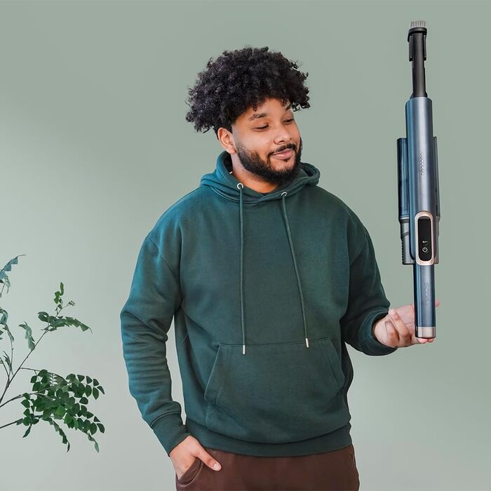 Бездротовий пилосос Cecotec Conga Rockstar 5500 Hurricane Station Flex Max: 220AW, 700W, станція самостійного очищення, 90 хв роботи, антизаплутана щітка, гнучкий шланг, циклонна технологія (Scoba 2100 + самоочищення)